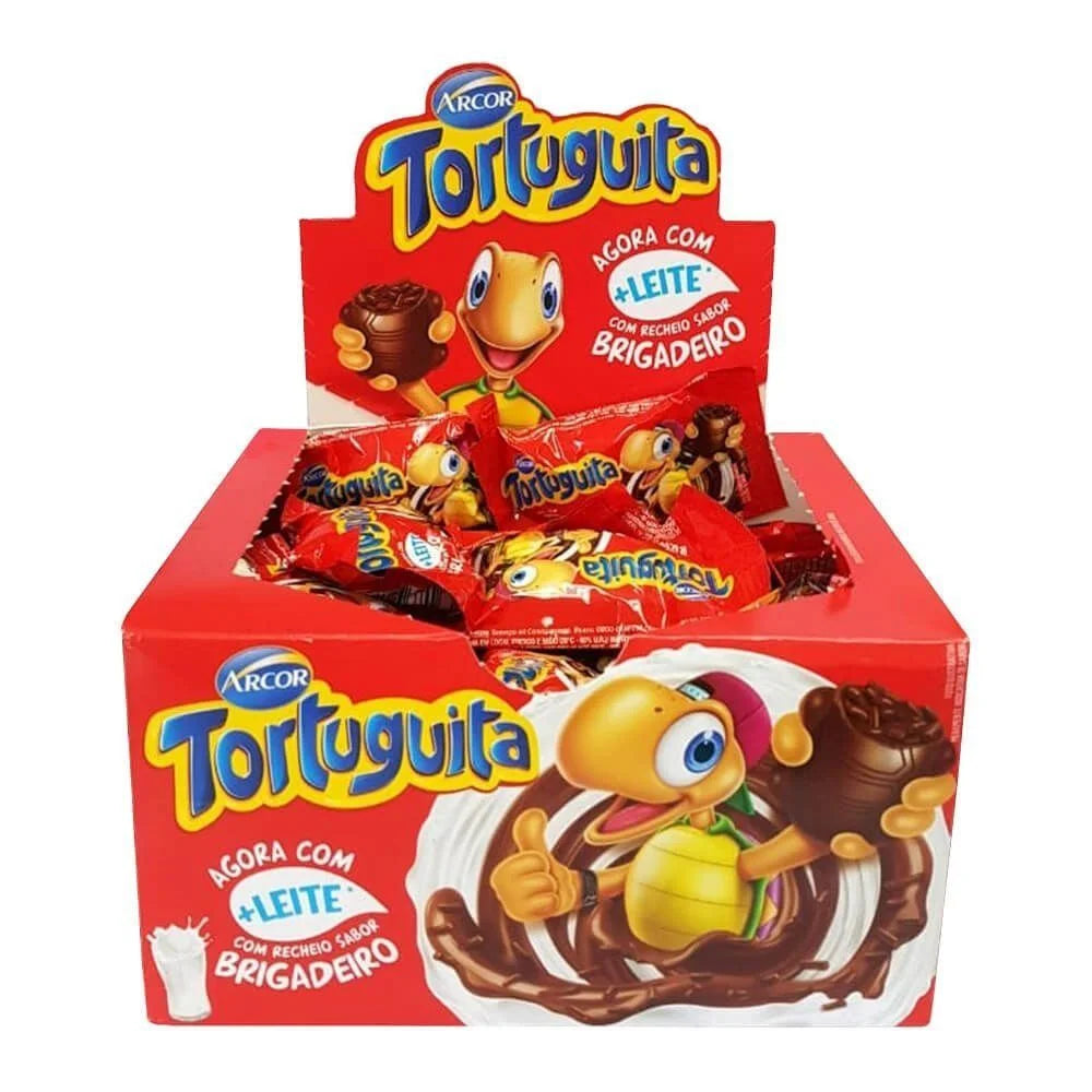 Arcor Tortuguita Chocolate com Recheio Brigadeiro Caixa (24x15,5g | 372g)